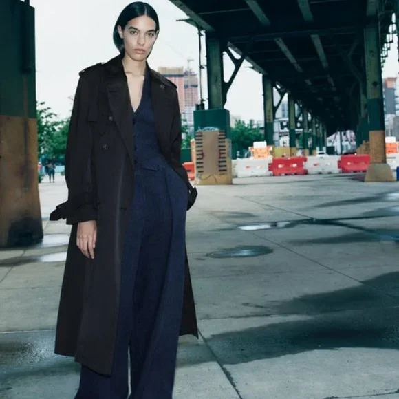 NWT ZARA WATER REPELLENT TRENCH ZW COLLECTION M, S, L 0518